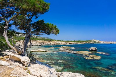 Aussicht auf die Bucht von Amphitheater auf der Halbinsel Akamas auf Zypern