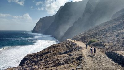 Steile Küste auf Santo Antao