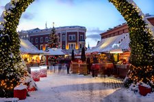 Weihnachtliche Stimmung in Riga, Lettland