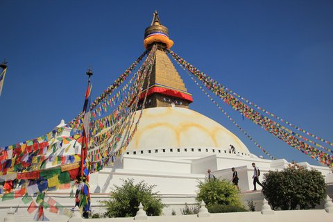 buddhistisches Gebäude im Vorort von Kathmandu