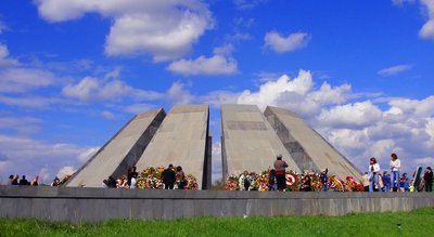 Die Genozid-Gedenkstätte in Jerewan