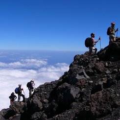 Wandergruppe auf den Pico de Fogo