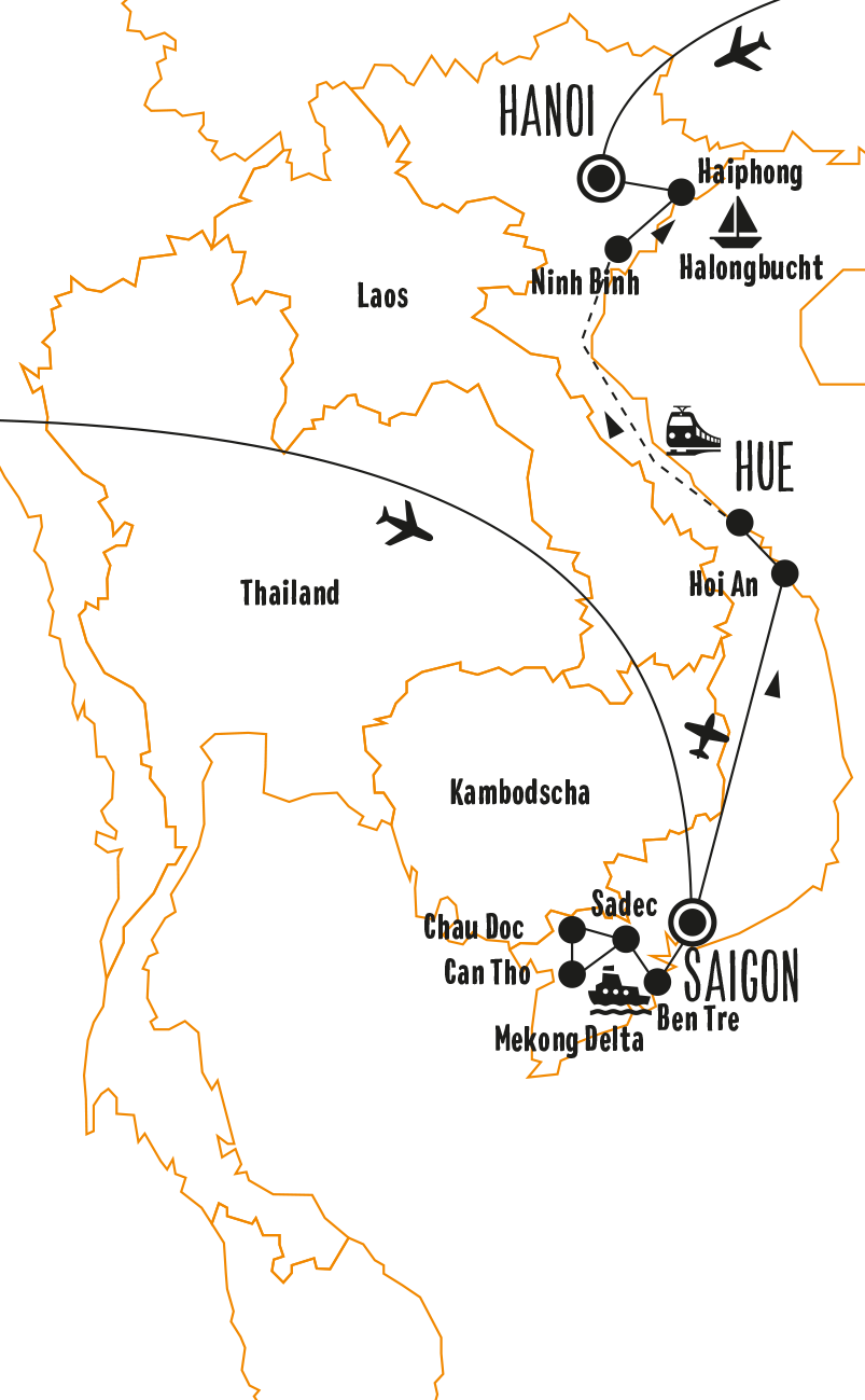 Reisekarte Vietnam: Begegnungen in Augenhöhe