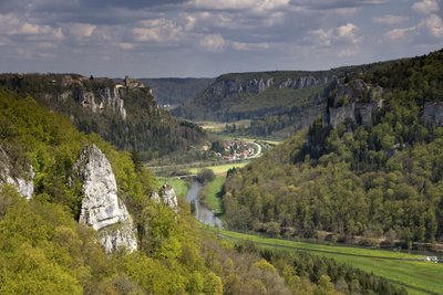 Blick vom Eichfelsen auf die Donau