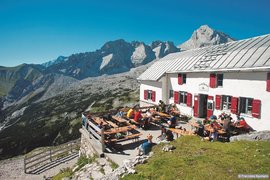 Eine Almhütte in den Bayerischen Alpen