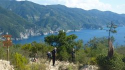 Wanderreise Cinque Terre Ausbick auf das Meer in Cinque Terre