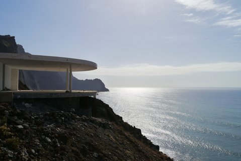 Ausblick aufs Meer vom Mami Wata Eco-Village auf Santo Antão