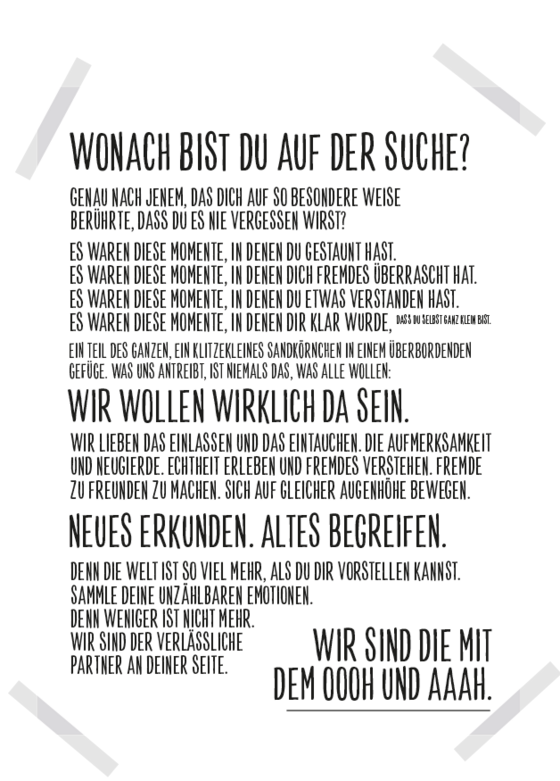 Reisen mit Sinnen-Manifest