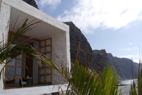 Ausblick vom Hotelzimmer im Mami Wata Eco-Village