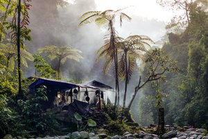 Ein Camp im Gunung Leuser Nationalpark in Indonesien