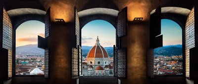 Blick auf die Basilika von Florenz
