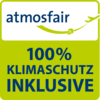 Atmosfair Logo - 100% Klimaschutz