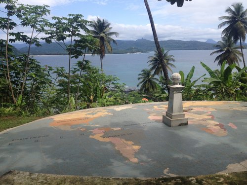 Blick auf das Meer auf Sao Tomé