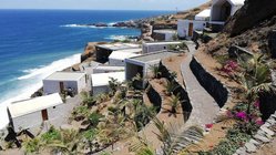 Wunderschöne Aussicht vom Mami Wata Eco-Resort Blick vom Eco-Resort auf das Meer