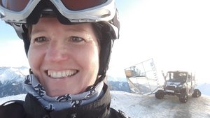 Unsere Kollegin Marion im Schnee Unsere Kollegin Marion im Schnee