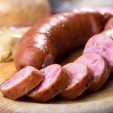 Traditionelle slowenische Wurst aufgeschnitten
