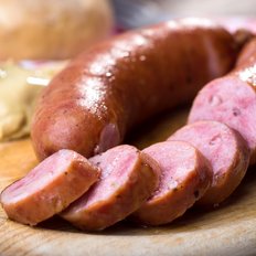 Traditionelle slowenische Wurst aufgeschnitten