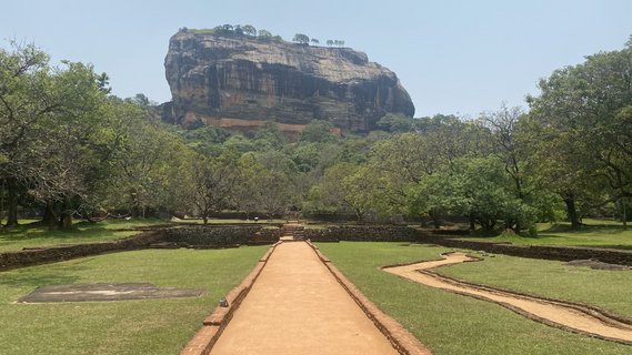 Der Monolith Sigiriya in Sri Lanka