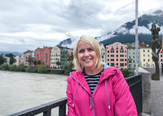 Sandra Westermann in ihrem Urlaub in Österreich.