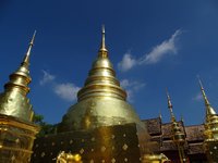 Goldene Pagoden in Chiang Mai