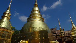 Goldene Pagoden in Chiang Mai Goldene Pagoden in Chiang Mai