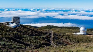 Ein Sternenobservatorium auf dem höchsten Berg der Insel La Palma
