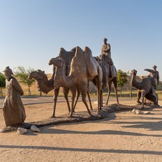 Bronzestatuen von Afrasiab, der Ausgrabungsstätte