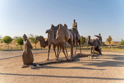 Bronzestatuen von Afrasiab, der Ausgrabungsstätte