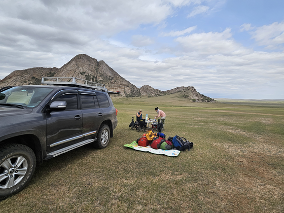 Viel Platz für Mensch und Gpäck im Toyota Landcruiser