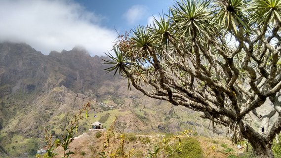 Blick in das Paúl Tal auf Santo Antao