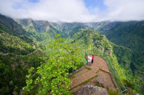 Blick auf die Bergwelt Madeiras