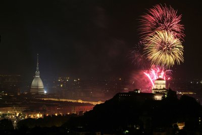 Feuerwerk an Silvester in Italien