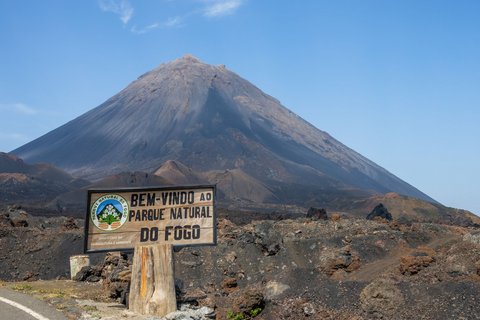 Blick auf den Vulkan auf Fogo